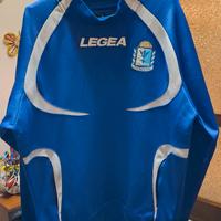 LEGEA maglia sportiva blu e bianca, taglia L