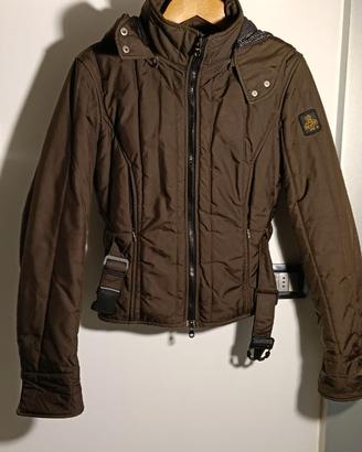 Giacca Giubbotto RefrigiWear Donna Marrone con Cap
