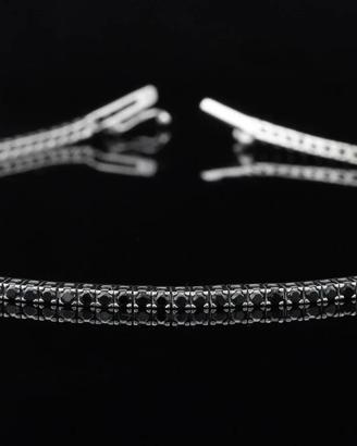 TENNIS BRACCIALE ORO BIANCO 18KT  BRILLANTI 1.52CT