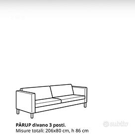 Divano ikea 3 posti