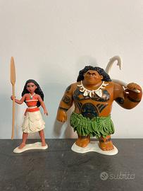 Oceania, Vaiana e Maui action figures
