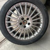 Cerchi in lega 17'' AR 159,Brera + gomme 225 50r17