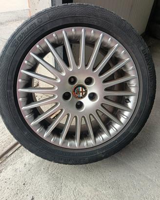 Cerchi in lega 17'' AR 159,Brera + gomme 225 50r17