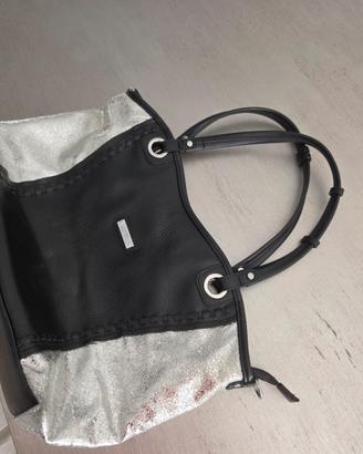 Borsa Charro Grande Spalla Shopper - Argento