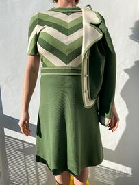 Vestito vintage verde anni 70