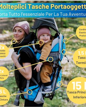 Dromader zaino porta bambino montagna