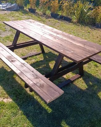 tavolo da giardino artigianale 