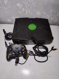 Xbox Classic original con controller e cavi