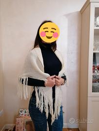 Mantellina Uncinetto Fatta a Mano