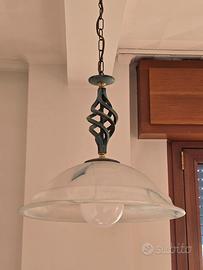 Set lampadario + 4 applique d'antiquariato