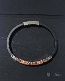 Bracciale uomo Brosway in acciaio e caucciù