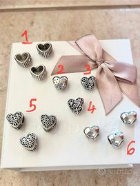 Charm pandora cuori vari, prezzi in descrizione