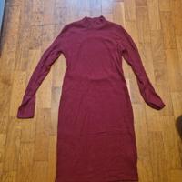 abito tubino bordeaux