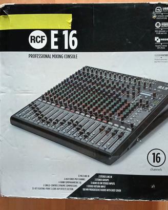 Mixer RCF E 16 – 16 Canali con Doppio FX DSP –
