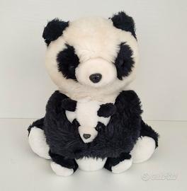 Peluche Pupazzo Orso Panda Mamma e Figlio cm 40