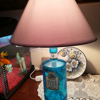 Lampada artigianale con bottiglia