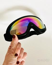 Occhiali sportivi a mascherina per moto e  co.