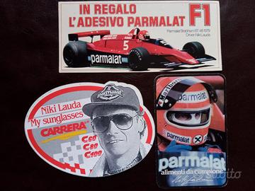 adesivi Niki Lauda Parmalat F1 Carrera Ferrari 