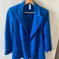 Giacca donna blu elettrico