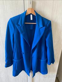 Giacca donna blu elettrico