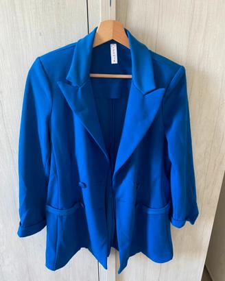 Giacca donna blu elettrico