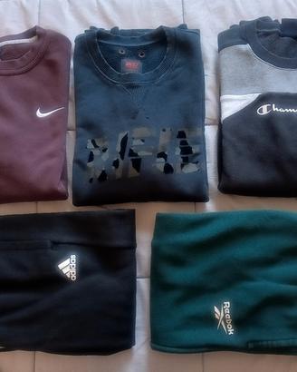 FELPE E TUTE DI MARCA Tg. XS - S - M UOMO