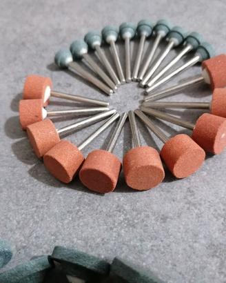 Mole abrasive per mini dremel o avvitatori simili