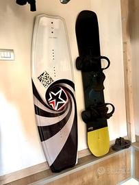 Tavola wakeboard + attacchi jobe logo