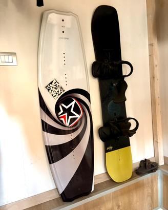 Tavola wakeboard + attacchi jobe logo