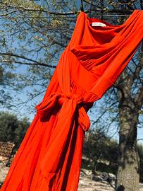 Abito Relish rosso lungo taglia L