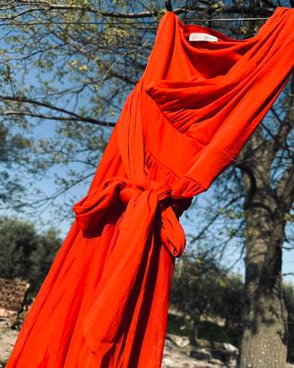 Abito Relish rosso lungo taglia L