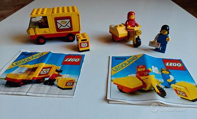 LEGO 6622 e 6651 Postino in moto+Mail Truck Compl.