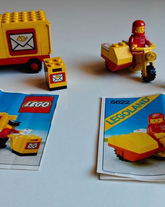 LEGO 6622 e 6651 Postino in moto+Mail Truck Compl.