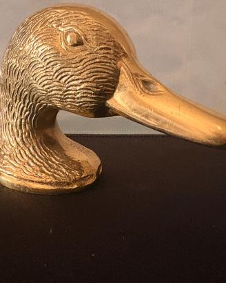 Apribottiglie vintage Anatra in Ottone Stile Gucci