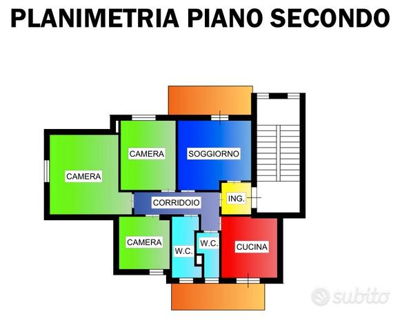 Appartamento con tre camere da letto