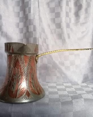 Cezve Ibrik Vintage in Rame e Ottone