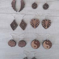 Orecchini in legno