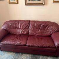 Divano-letto matrimoniale in pelle