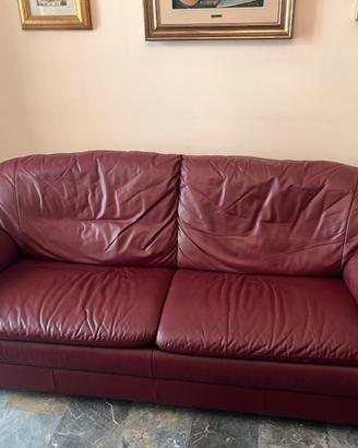 Divano-letto matrimoniale in pelle