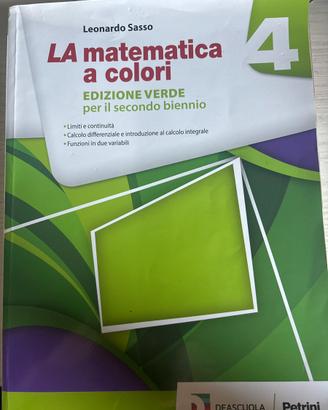 LIBRO DI MATEMATICA USATO 4 anno