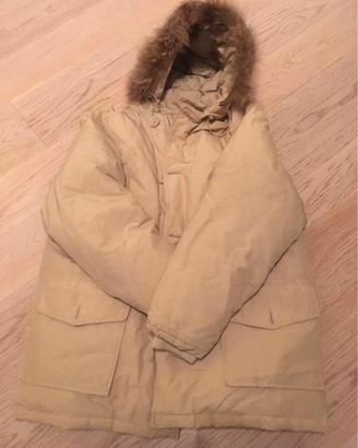 Giubotto piumino da uomo beige