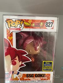 Funko Pop Dragon Ball SSGSS n*827 e Goku Blu n*668