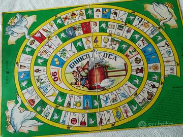 Tabellone Gioco dell'oca Marca Stella Anni '50
