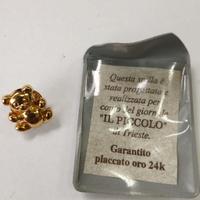 Spilla placcata oro 24K