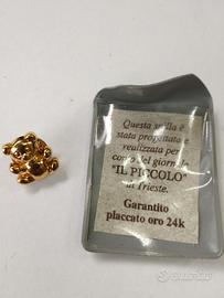 Spilla placcata oro 24K