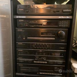 Impianto Stereo Vintage Pioneer con mobile