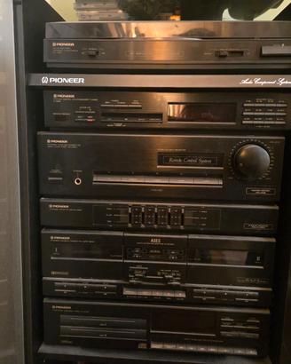 Impianto Stereo Vintage Pioneer con mobile
