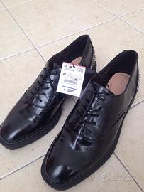 Scarpe derby zara donna, numero 41, nuove