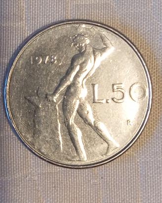 Moneta lire 50 del 78