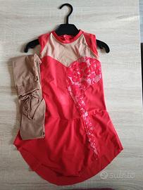 Body pattinaggio con calze